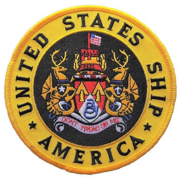 ミリタリーワッペン 航空母艦 CV-66 アメリカ アメリカ軍パッチ U.S.NAVY