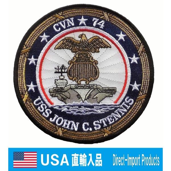 ミリタリーワッペン 航空母艦 CVN-74 ジョン・C・ステニス アメリカ軍パッチ U.S.NAVY