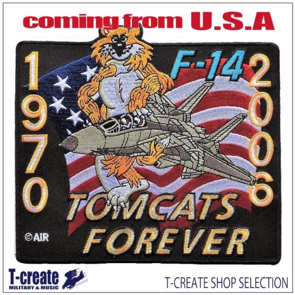 ミリタリーワッペン F-14 トムキャット FOREVER 1970-2006 アメリカ軍パッチ U...