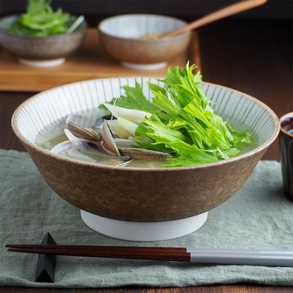 ラーメンどんぶり 21.3cm 十草丼ぶり 丼 おしゃれ 和食器 麺鉢 ボウル 鉢 大鉢 食器 ラー...