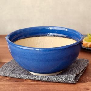 すり鉢（大） 波紋 20cm　群青色 和食器 擂鉢 擦り鉢