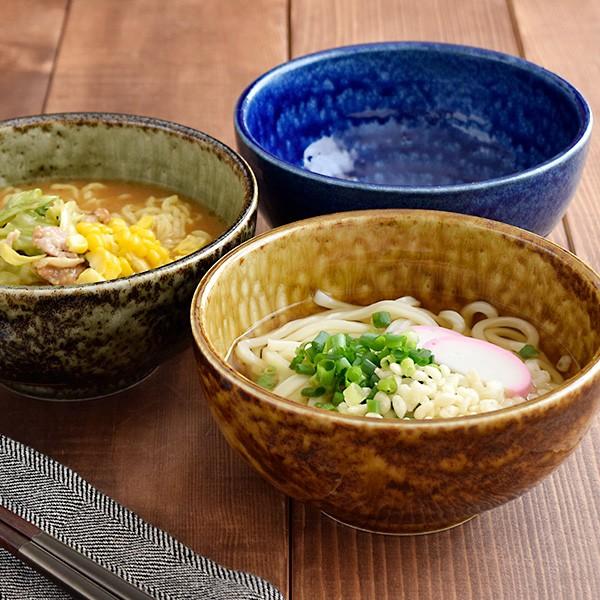 どんぶり（大）　17cm　窯変イラボ　和食器 伊羅保 丼ぶり 麺鉢 ラーメン鉢 うどん鉢 ラーメン ...