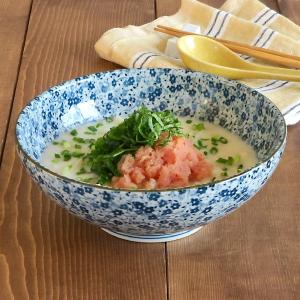 丼ぶり （藍染小花）麺鉢　大　和食器 さぬき丼ぶり 大ボウル めん鉢 大鉢 どんぶり ラーメンどんぶり 食器 おしゃれ