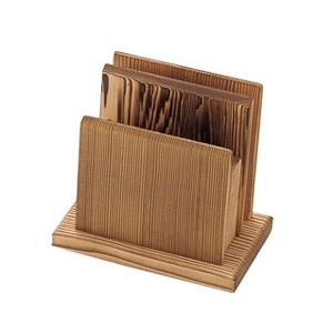 焼杉メニューナプキン立 木 ナプキン入れ メニュー立 メニュースタンド 店舗用品 店舗備品 お洒落 業務用 卓上用品 日本製 国産 Zz Yo 15 300 10 0 テーブルウェア イースト 通販 Yahoo ショッピング
