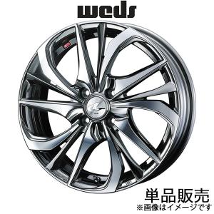 レオニスTE コペン LA400K 16インチ アルミホイール 1本 ブラックメタルコート/ミラーカット 0038747 WEDS LEONIS TE