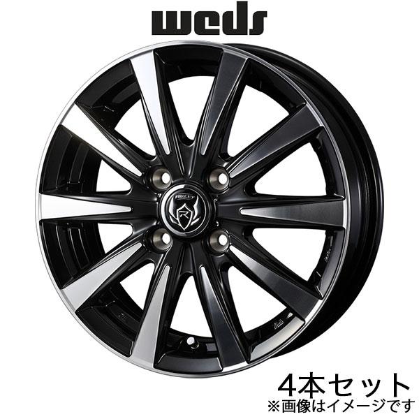 ライツレーDI N WGN JH1/JH2 15インチ アルミホイール 4本 ブラックポリッシュ 0...