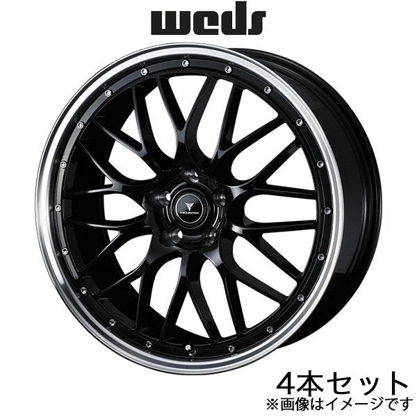ノヴァリス アセットM1 ノア 80系 18インチ アルミホイール 4本 ブラック/リムポリッシュ ...