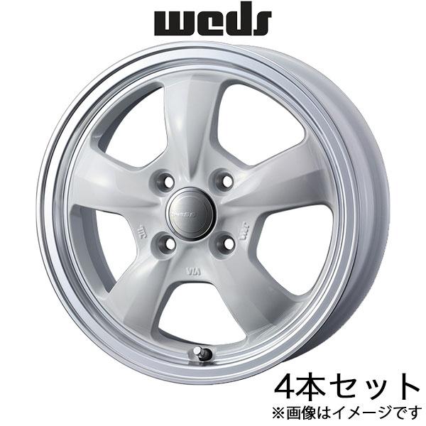 グラフト5S バモス HM1/HM2/HM3/HM4 12インチ アルミホイール 4本 ホワイト/リ...