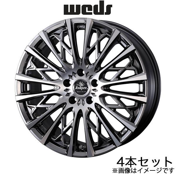 クレンツェ シュリット855エボ インサイト ZE4 19インチ アルミホイール 4本 スーパーブラ...