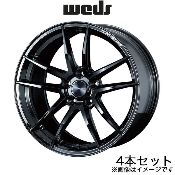 ウェッズスポーツ RN-55M GT-R R34 18インチ アルミホイール 4本 グロスブラック ...