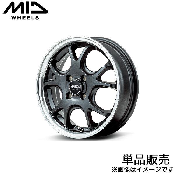 MID エグゼ5 Vセレクション ワゴンRカスタムZ MH55S/MH95S アルミホイール 1本(...