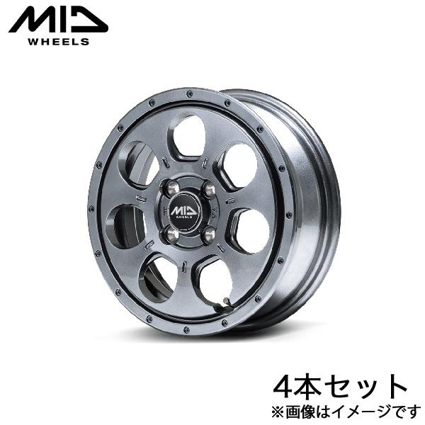 MID マッドエージェント ワゴンRカスタムZ MH55S/MH95S アルミホイール 4本(15×...