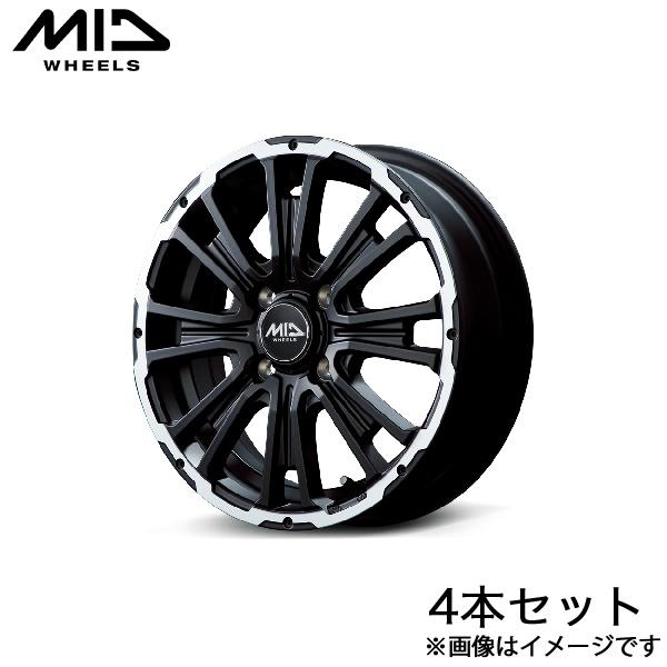 MID ガルシアSSリボルバーKC ワゴンRカスタムZ MH55S/MH95S アルミホイール 4本...