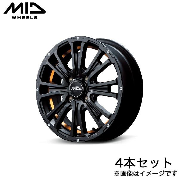 MID ガルシアSSリボルバーKC ワゴンRカスタムZ MH55S/MH95S アルミホイール 4本...