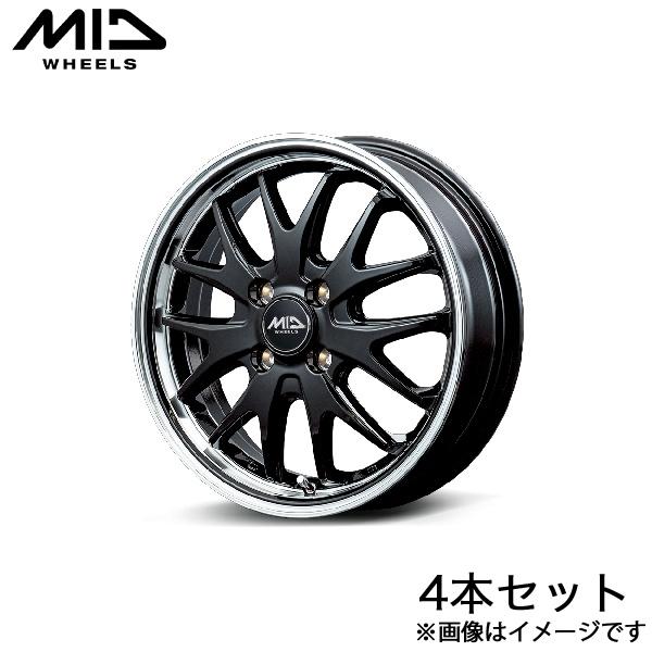 MID エグゼ7 ワゴンRカスタムZ MH55S/MH95S アルミホイール 4本(14×4.5J ...