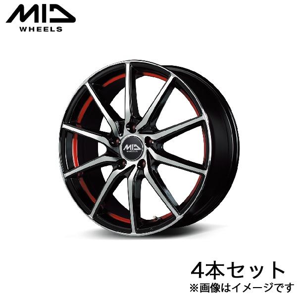 MID RX810 ワゴンRカスタムZ MH55S/MH95S アルミホイール 4本(14×4.5J...