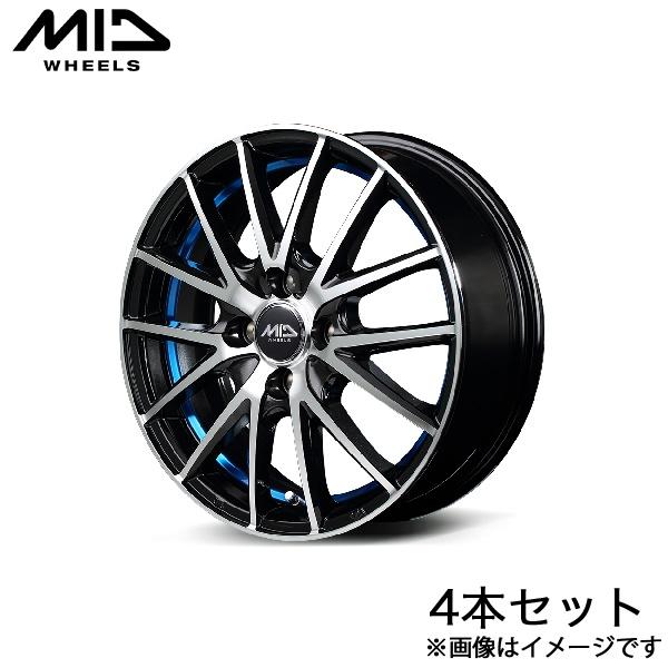 MID RX27 ワゴンR MH55S アルミホイール 4本(14×4.5J 4-100 +45 ブ...