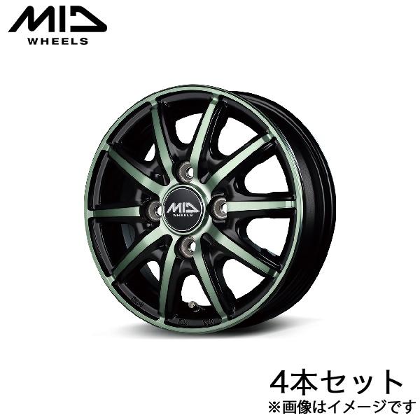 MID RX10-K ワゴンRカスタムZ MH55S/MH95S アルミホイール 4本(14×4.5...
