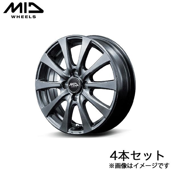 MID G10 ワゴンRスティングレー MH34S アルミホイール 4本(15×4.5J 4-100...