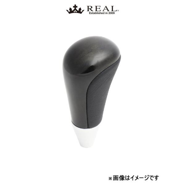 レアル シフトノブ(ブラックウッドプリント)ノア 80系 SKA-BKW REAL