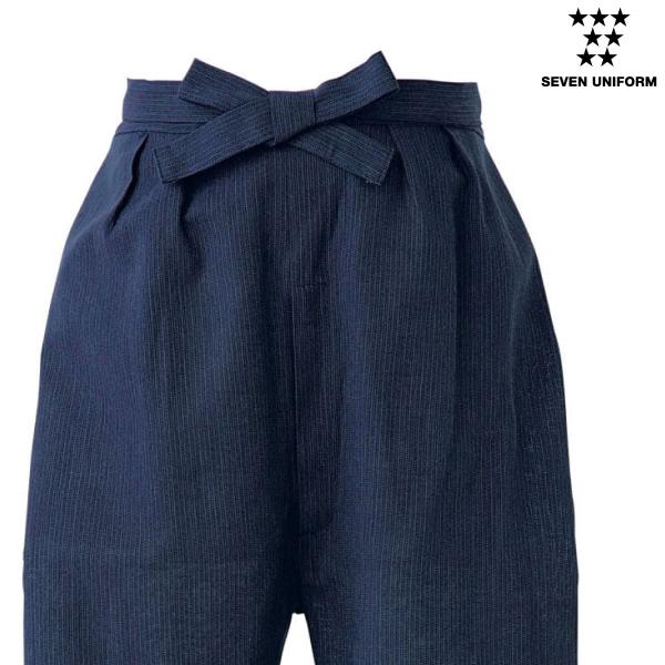 作務衣パンツ（男女兼用）EL3380-2 M〜LL セブンユニフォーム SEVEN UNIFORM ...