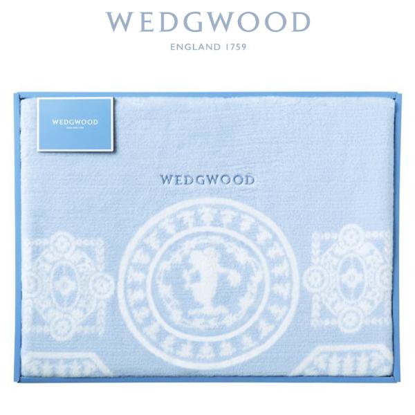 ウェッジウッド 毛布 日本製 シングル 綿毛布 (毛羽部分) ブルー ギフト 内祝 お返し 品物 贈...