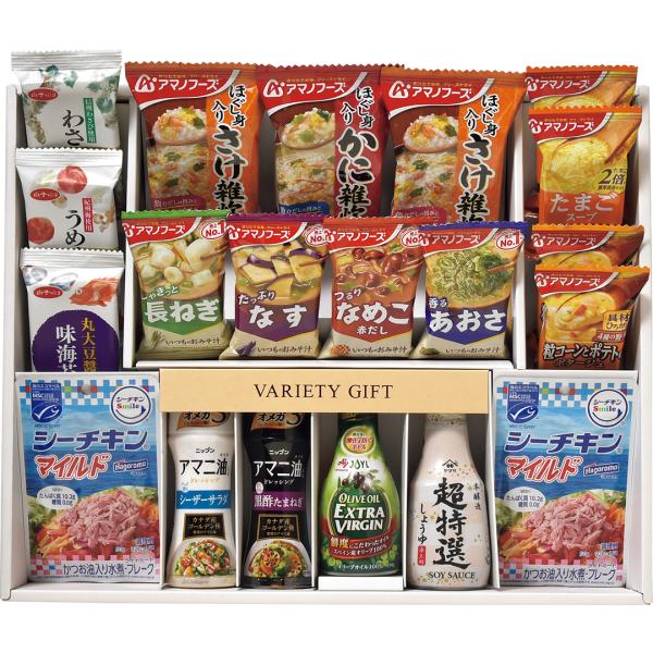 即席みそ汁 雑炊 フープ 調味料 シーチキン のり 詰め合わせ ギフト 簡便バラエティ お祝い返し ...