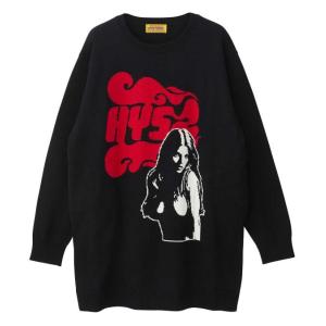 ＨＹＳＴＥＲＩＣ ＧＬＡＭＯＵＲ ヒステリックグラマー FLAME WOMAN編込 ニット ０１２５...