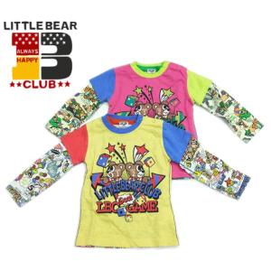 【2022年秋冬】【LITTLE BEAR CLUB】リトルベアークラブ 2Pセット長袖Tシャツ【90/95/100】｜t-happyland