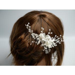 ヘアアクセサリー ヘッドドレス ブライダル 髪...の詳細画像2