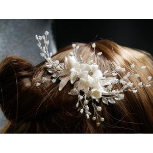 ヘアアクセサリー ヘッドドレス ブライダル 髪...の詳細画像4