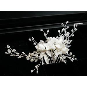 ヘアアクセサリー ヘッドドレス ブライダル 髪...の詳細画像5