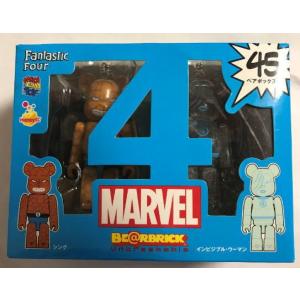 Happyくじ MARVEL BE@RBRICK マーベル ベアブリック ベアボックス賞 45 シング ＆ インビジブル・ウーマン｜t-jnky