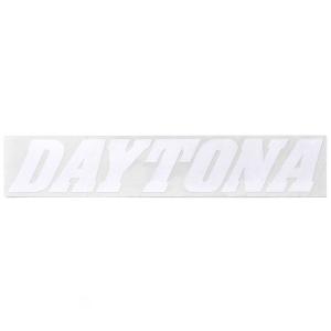DAYTONA (デイトナ) バイク ステッカー ブランドロゴ DAYTONA 抜き文字 85×20mm ホワイト 21206｜2輪・4輪用品のショップt-joy