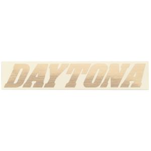 DAYTONA (デイトナ) バイク ステッカー ブランドロゴ DAYTONA 抜き文字 155×30mm ヘアラインゴールド 21229｜t-joy