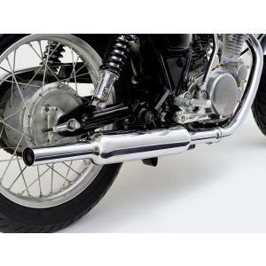 DAYTONA スリップオンキャブトンタイプマフラー　SR400（〜'00）用　クロームメッキ  95125｜2輪・4輪用品のショップt-joy