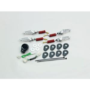 ハリケーン LEDダガーウインカーkit メッキ クリアレンズ HA5226MC