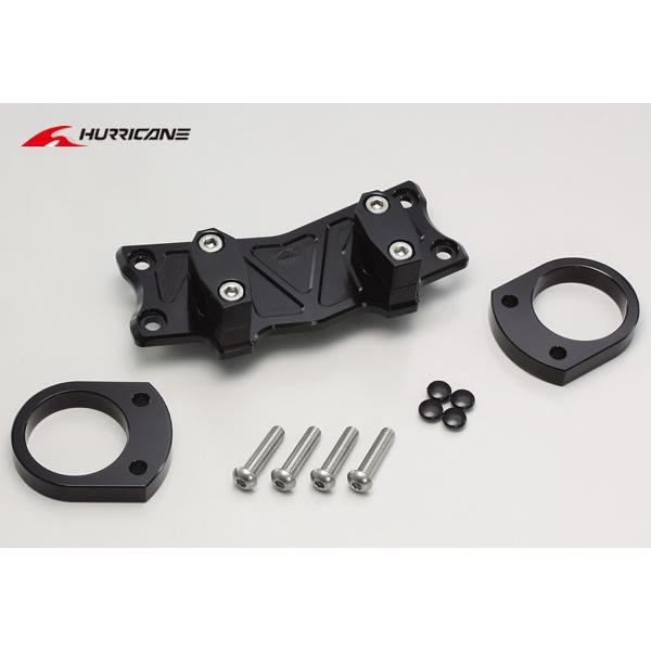 【ハリケーン】ZX-14/ABS　ZZR1400用 バーハンドルブラケット ブラックアルマイト HB...