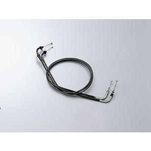 ハリケーン ロング スロットルケーブルW  ブラック  アウター長 1020/1040mm  HB6444-10
