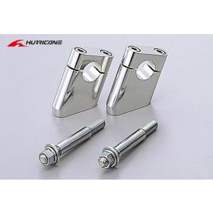 ハリケーン】SR400/500 FI車も可 セットバックホルダー シルバー