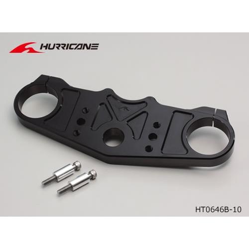 ハリケーン　ZX-14R用　ジュラルミン トップブリッジ　ブラックアルマイト (バーハンドル用) 　...