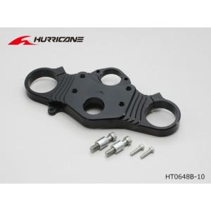 ハリケーン CBR1000RR（12-16 SC59）用　ジュラルミン トップブリッジ　ブラックアルマイト(バーハンドル用) 　HT0648B-10｜t-joy