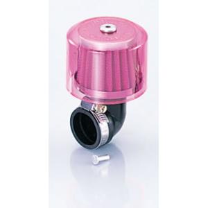 KITACO(キタコ) 汎用 スーパーパワーフィルター（エルボ90°） Φ35 クリアピンク 515...