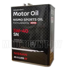 ニッサン純正オイル　NISMOスポーツオイル　Formulated by MOTUL　5W40　4L　（KLANN-05404）｜2輪・4輪用品のショップt-joy