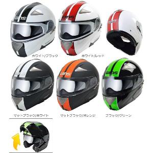 【WINS Modify GT STRIPE (モディファイ)】　インナーバイザー付きフリップアップシステムヘルメット