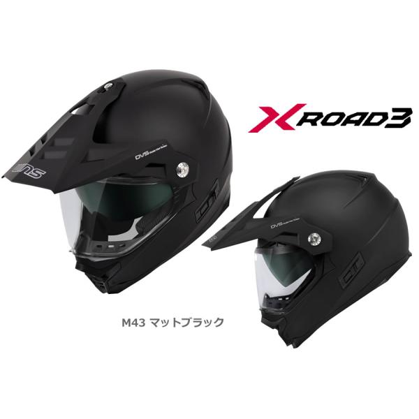WINSヘルメット X-ROADIII SOLID (X-ROAD3ソリッド)  M43 マットブラ...