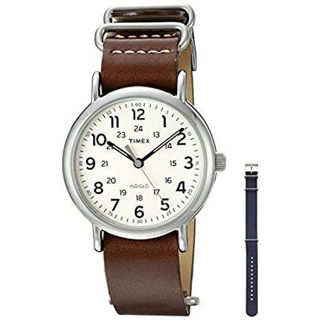 Timexユニセックスtwg012500qmウィークエンダーWatch with 2つの交換可能なバ...