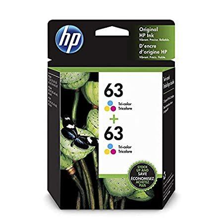 HP 63 | F6U61AN インクカートリッジ 2個 | 3色 | HP DeskJet 111...