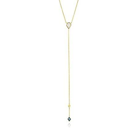 ANIA HAIE Turquoise and Opal Colour Y Necklace, Go...