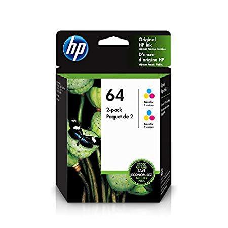 HP (ヒューレット・パッカード) 6ZA56AN 64 インクカートリッジ 2個パック 3色